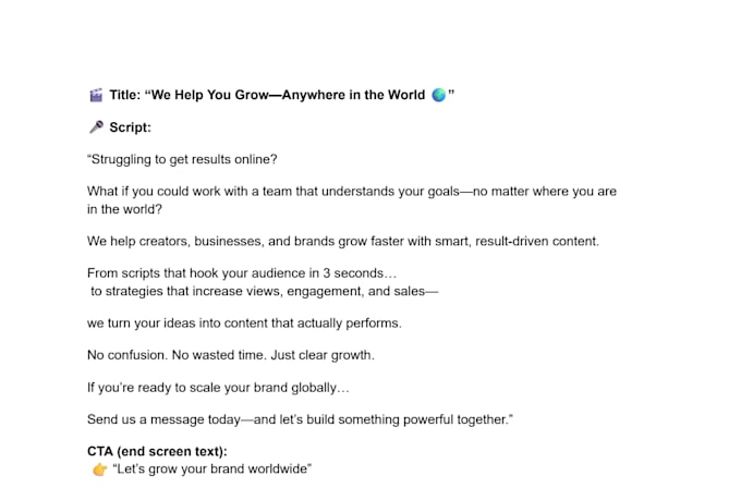 write engaging youtube scripts and viral short form video scripts